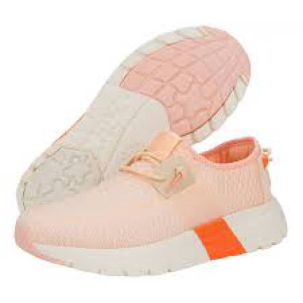 Hey Dude Sirocco W Sport Stripe Pink White Size 10 EU 41 Brand New In Box Shoe - Picture 2 of 7